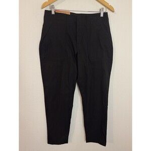 NWT Eddie Bauer Horizon Pants 8 Black  Straight Ankle NEW Hiking Outdoor